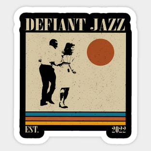 Retro Defiant Jazz, Severance Tv Series, Vintage Sticker
